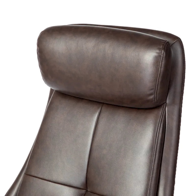 Chaise de bureau ergonomique inclinable et pivotante avec repose-pieds et accoudoirs