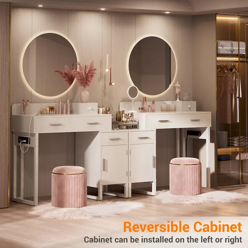 Table de toilette réversible