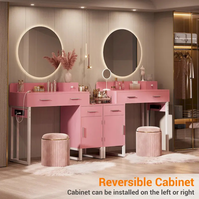 Table de toilette réversible