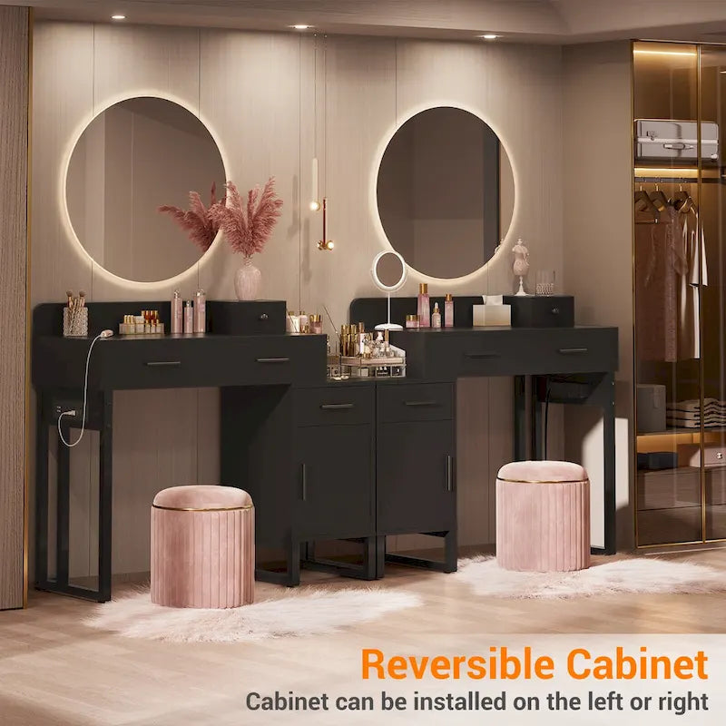 Table de toilette réversible