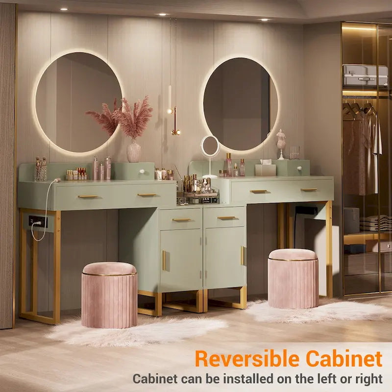 Table de toilette réversible