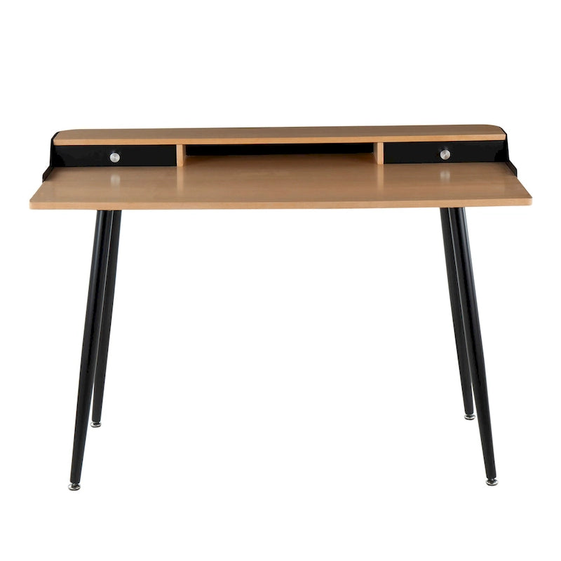 Bureau de style médiéval moderne en métal et bois