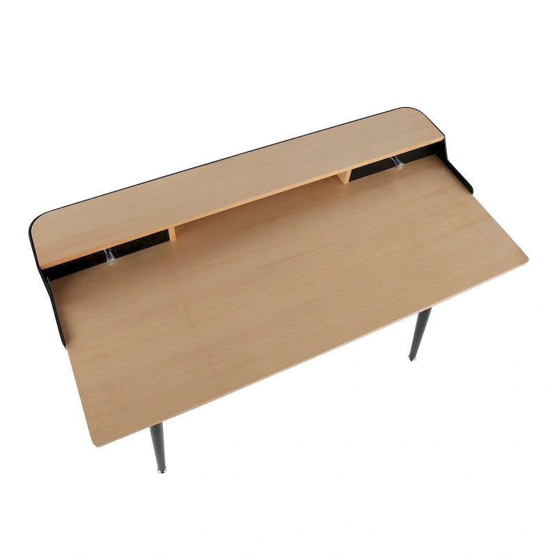 Bureau de style médiéval moderne en métal et bois