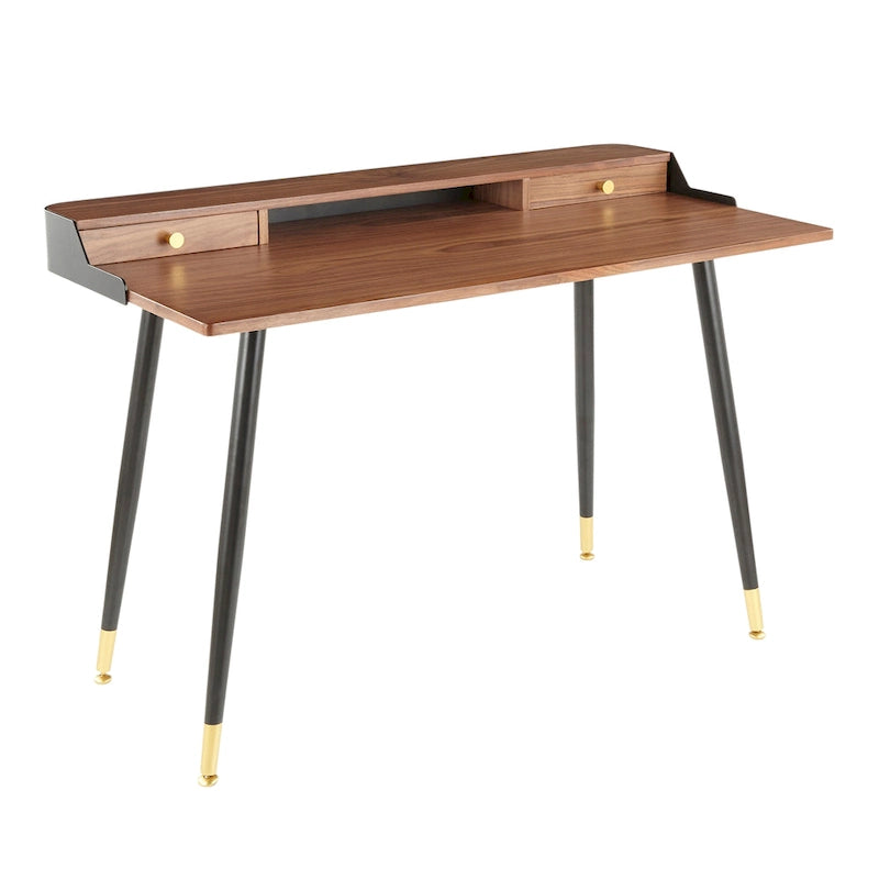 Bureau de style médiéval moderne en métal et bois