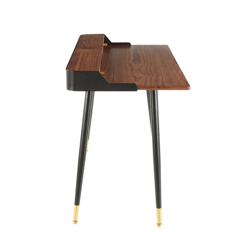 Bureau de style médiéval moderne en métal et bois
