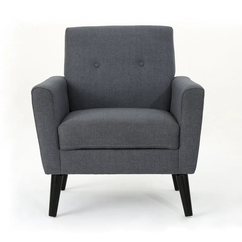 Fauteuil club en tissu de style Mid-Century