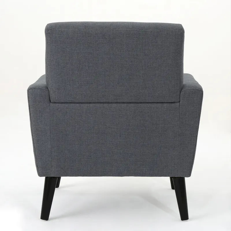 Fauteuil club en tissu de style Mid-Century