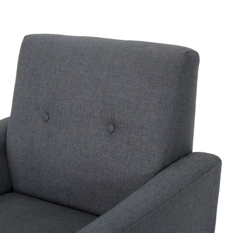 Fauteuil club en tissu de style Mid-Century