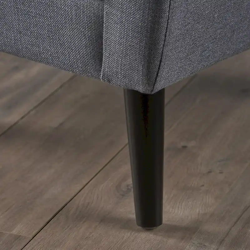 Fauteuil club en tissu de style Mid-Century