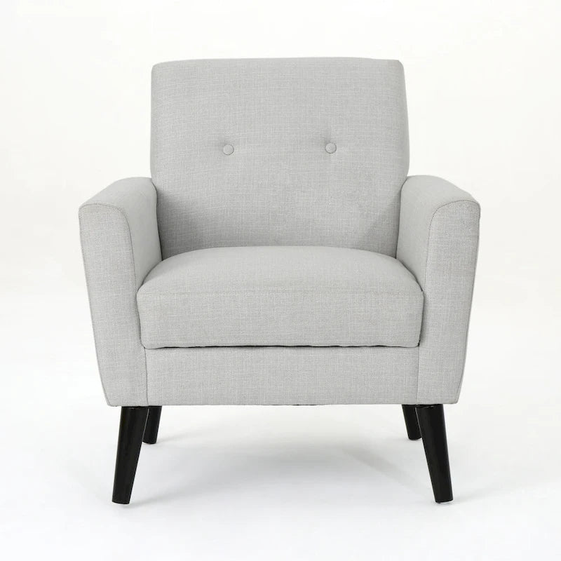 Fauteuil club en tissu de style Mid-Century