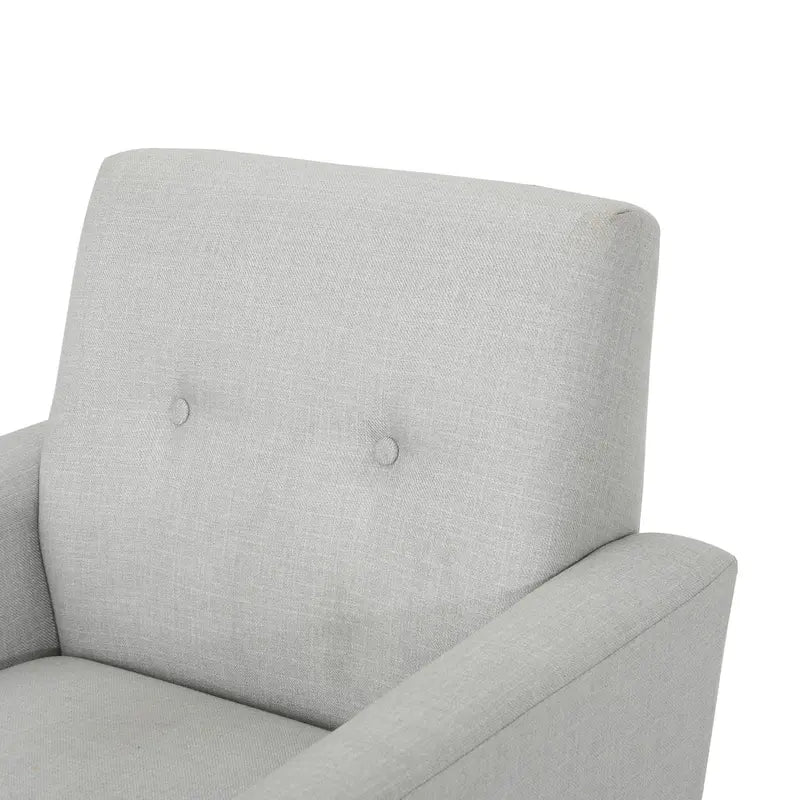 Fauteuil club en tissu de style Mid-Century