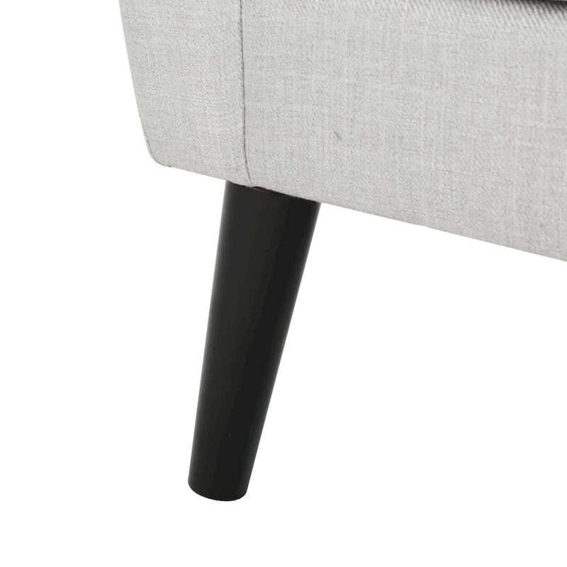 Fauteuil club en tissu de style Mid-Century