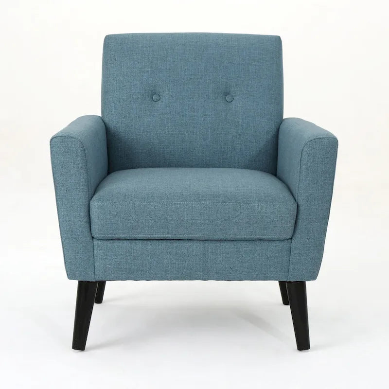 Fauteuil club en tissu de style Mid-Century