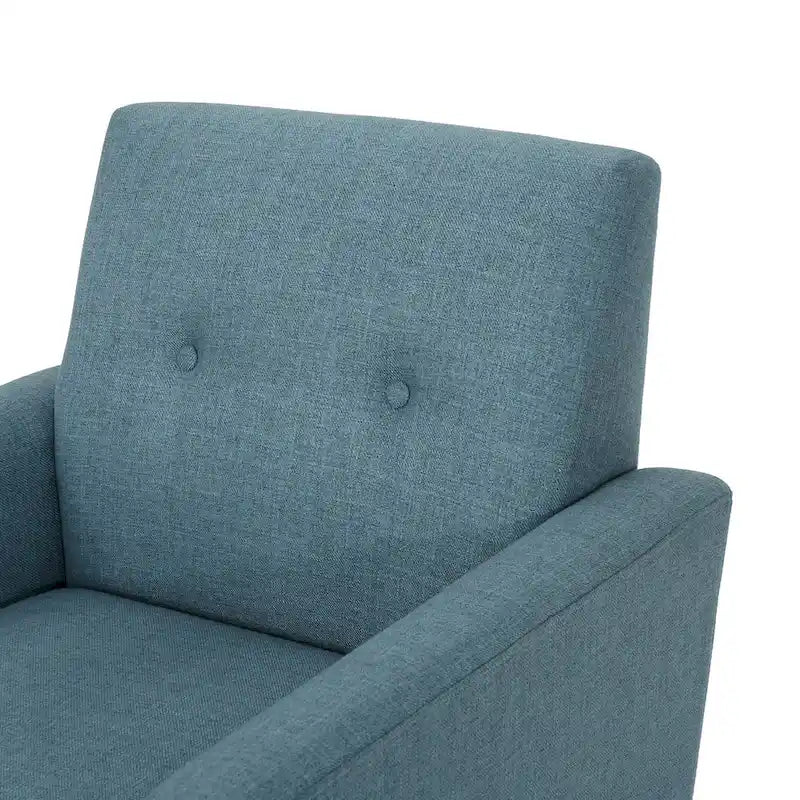 Fauteuil club en tissu de style Mid-Century