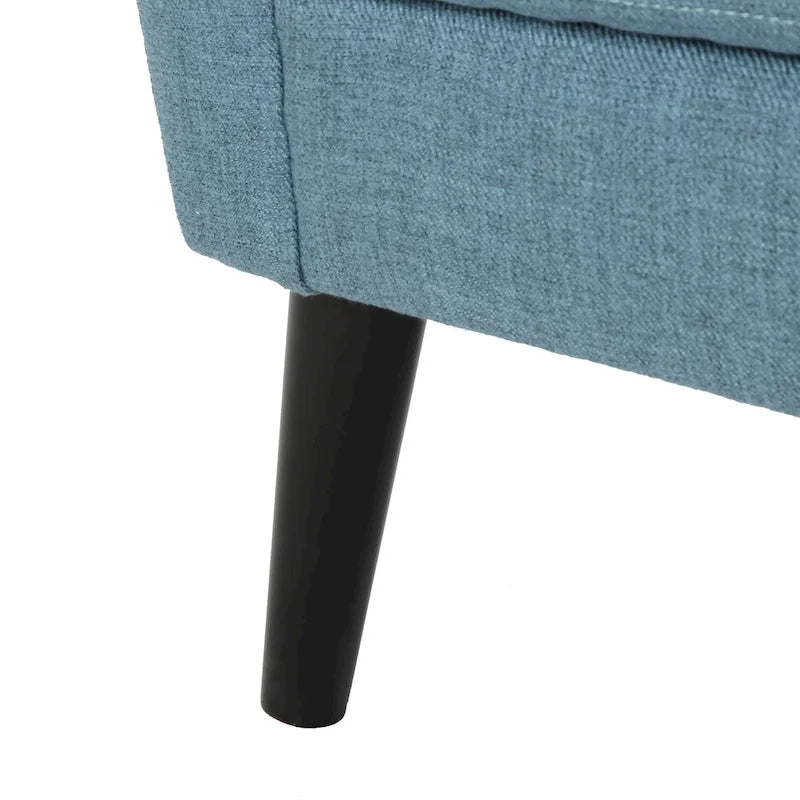 Fauteuil club en tissu de style Mid-Century