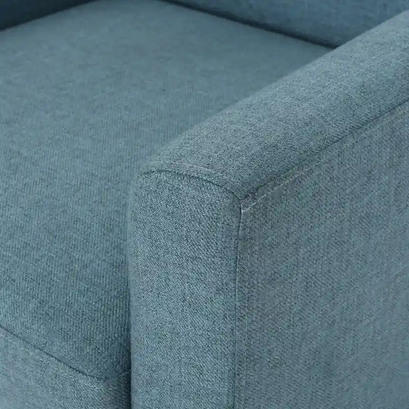 Fauteuil club en tissu de style Mid-Century