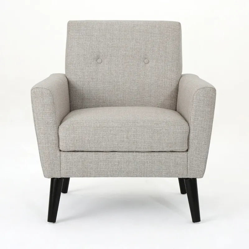 Fauteuil club en tissu de style Mid-Century