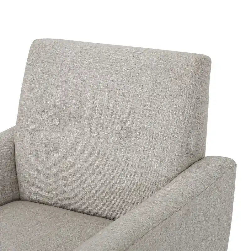 Fauteuil club en tissu de style Mid-Century
