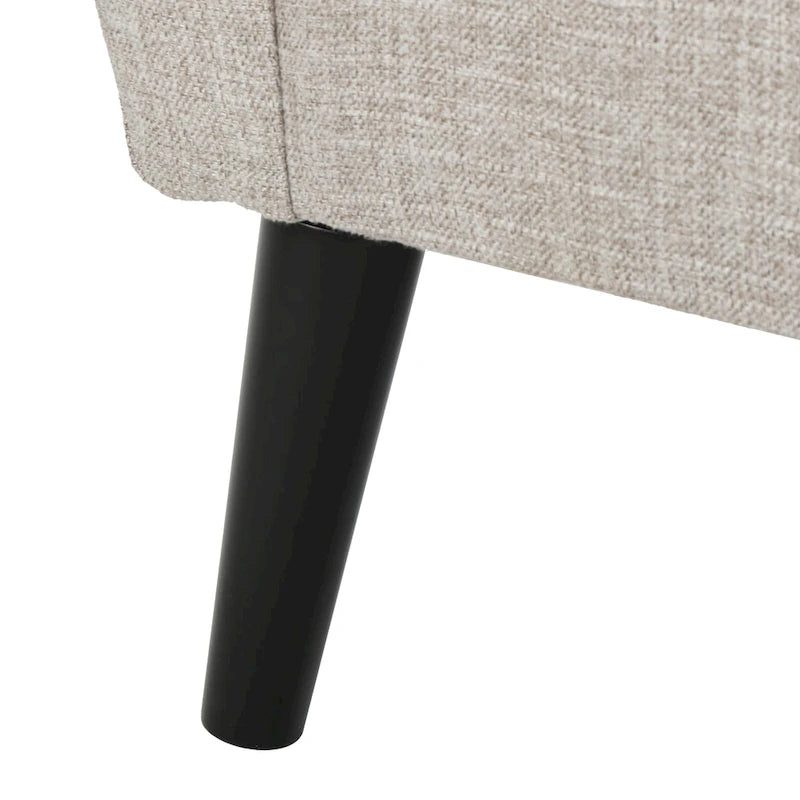 Fauteuil club en tissu de style Mid-Century