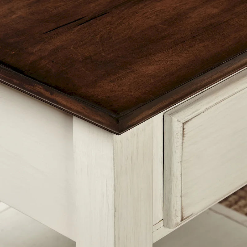 Table basse — 46 cm H x 121 cm L x 60 cm P