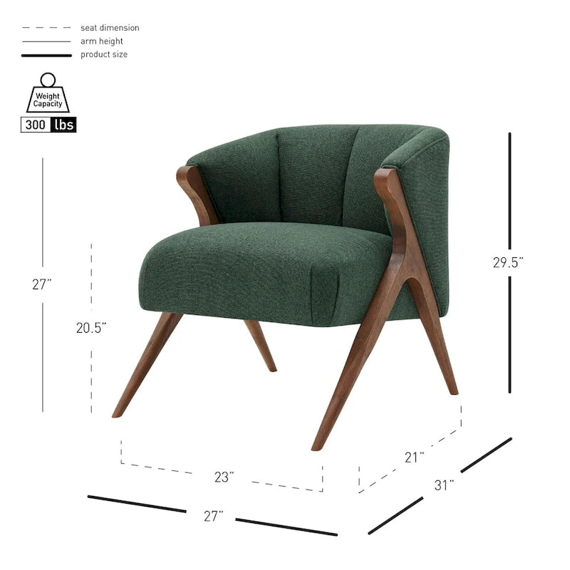 Fauteuil d'appoint bas du milieu du siècle