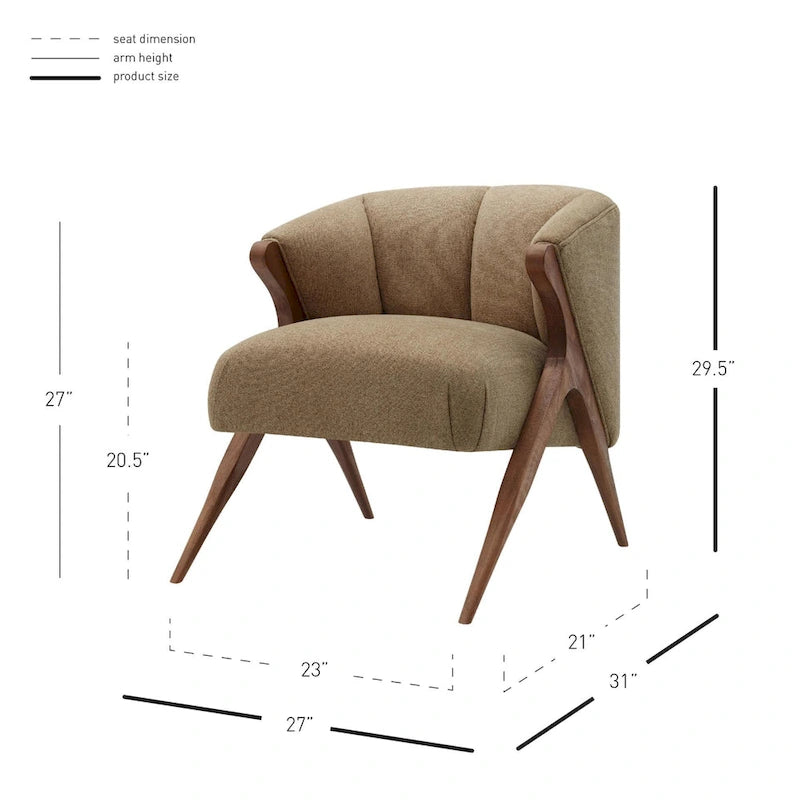 Fauteuil d'appoint bas du milieu du siècle