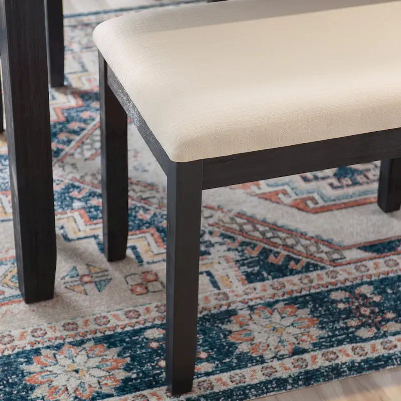 Banc de salle à manger bohème sans dossier