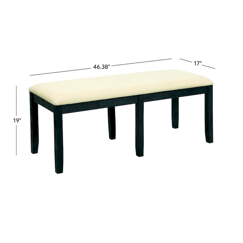 Banc de salle à manger bohème sans dossier