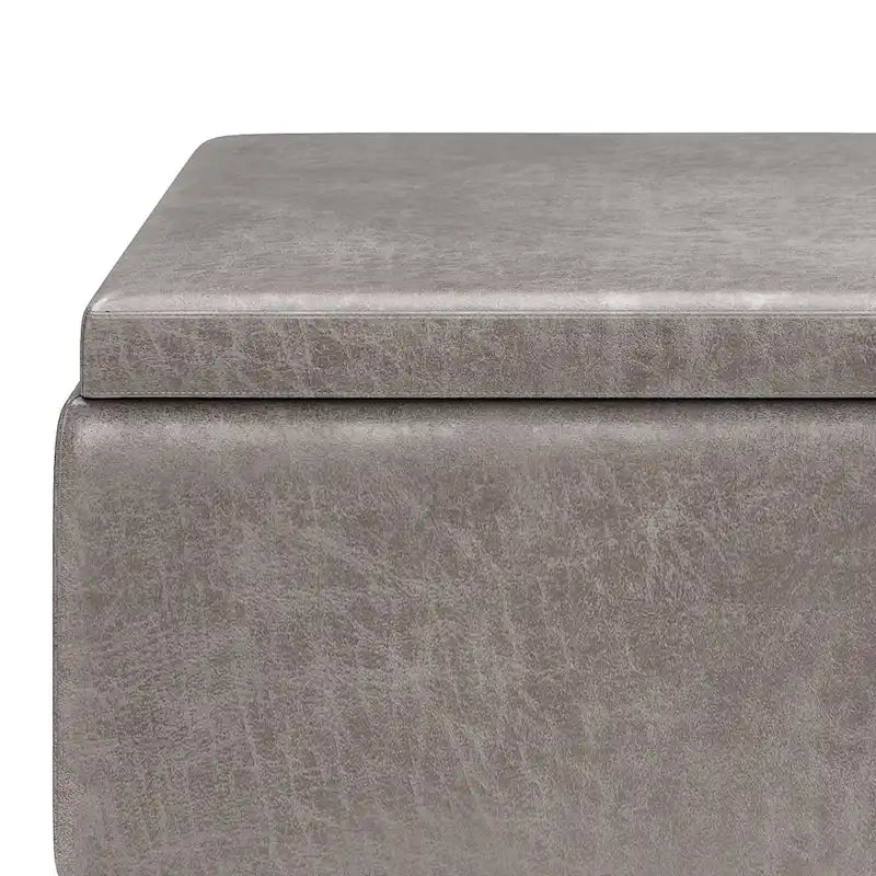Ottoman rectangulaire de style table, moderne du milieu du siècle, de 34 pouces de largeur