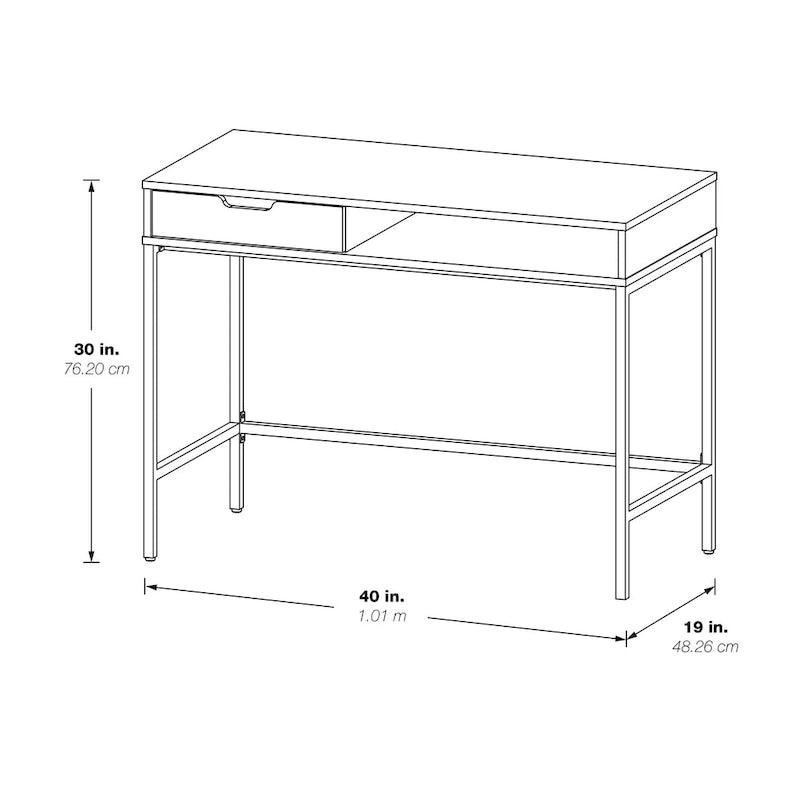 40 Bureau avec tiroir et étagère