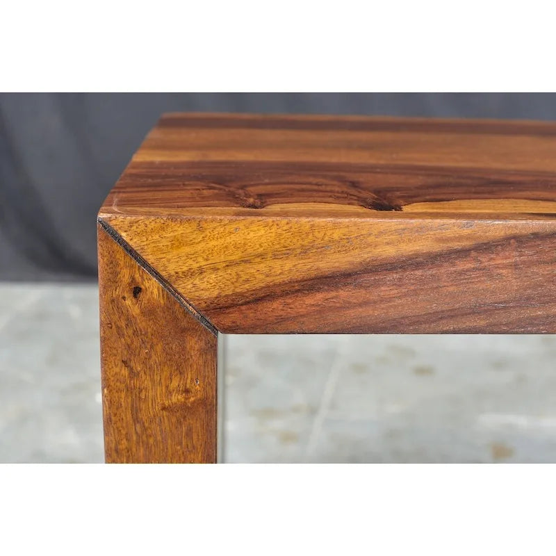 Banc artisanal en bois de Sesham massif