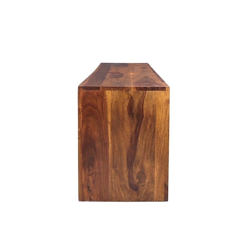 Banc artisanal en bois de Sesham massif