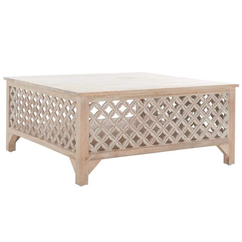 Table basse carrée à un plateau