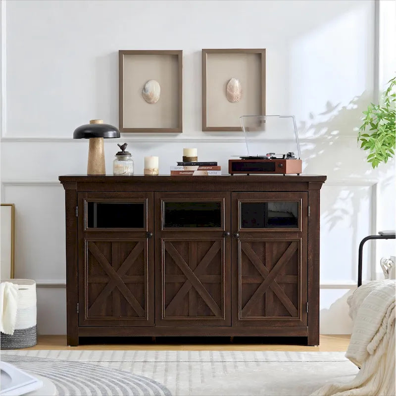 53 Armoire de buffet de ferme à 3 portes