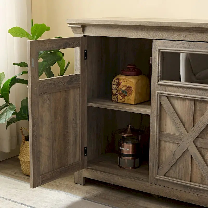 53 Armoire de buffet de ferme à 3 portes