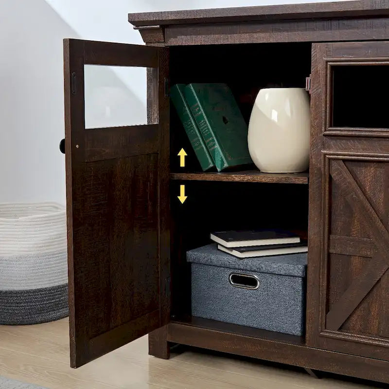 53 Armoire de buffet de ferme à 3 portes