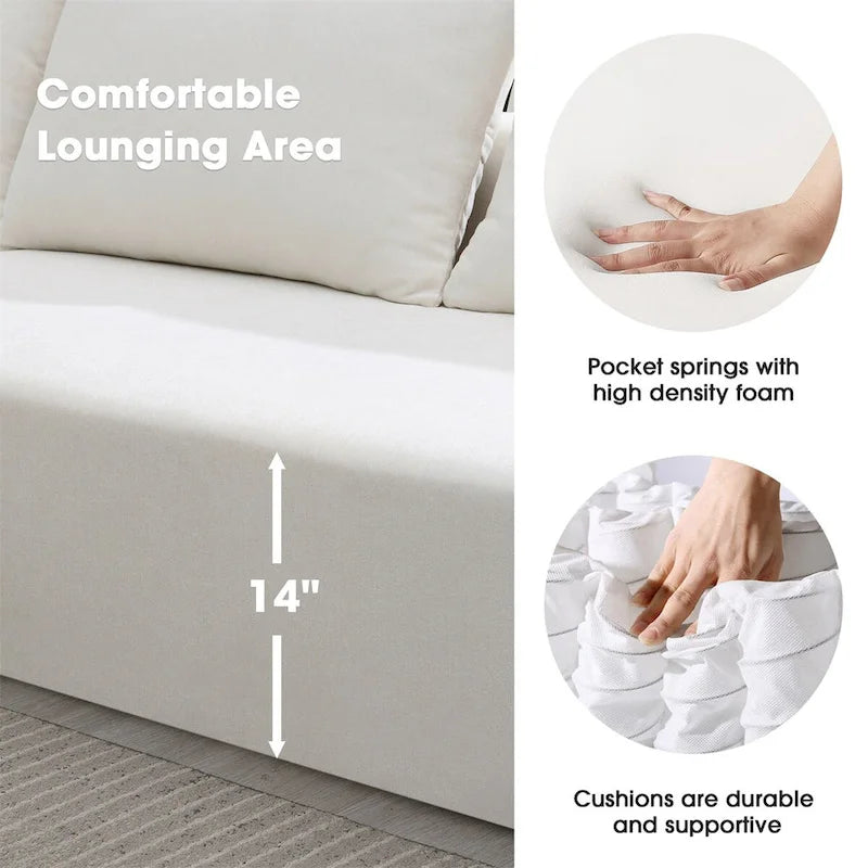 Ensemble de canapé modulable – Convient aux salons, chambres et séjours