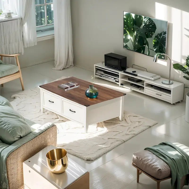 Table basse de style rustique