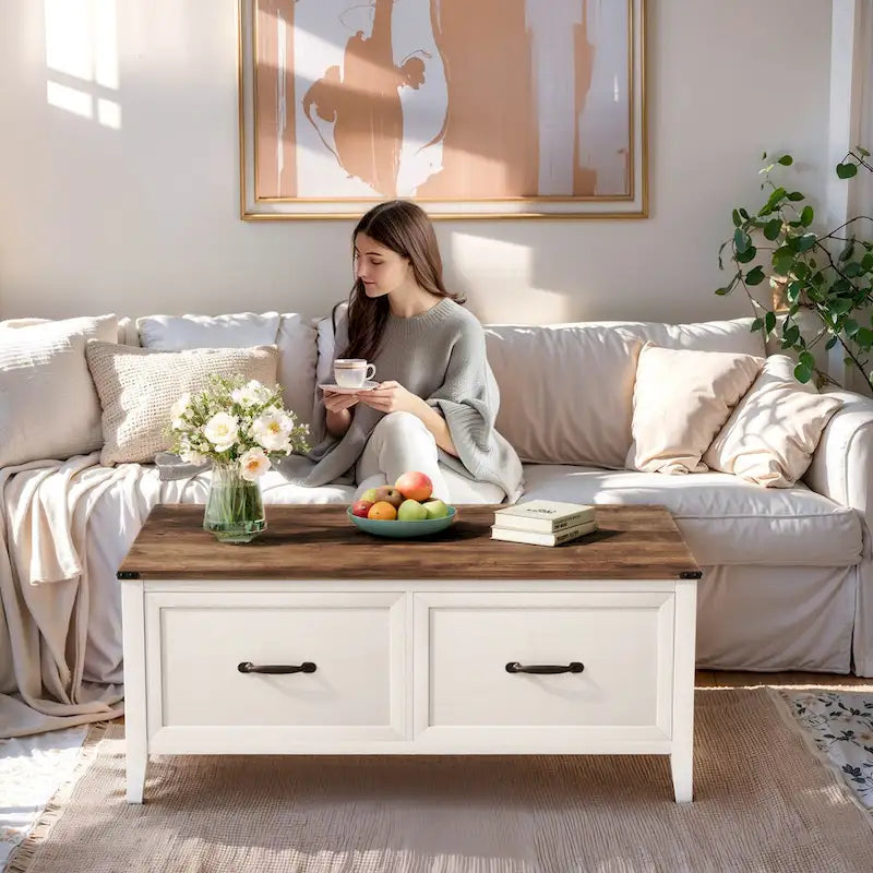 Table basse de style rustique