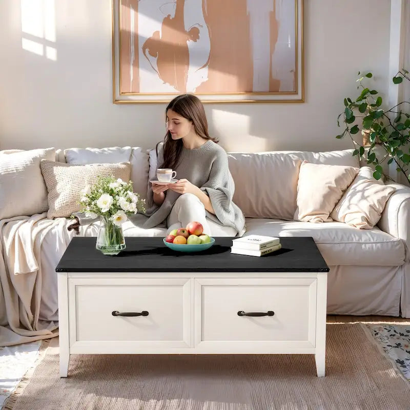 Table basse de style rustique