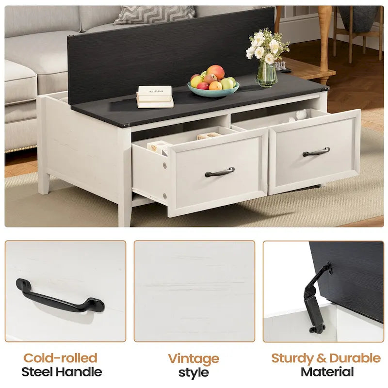 Table basse de style rustique
