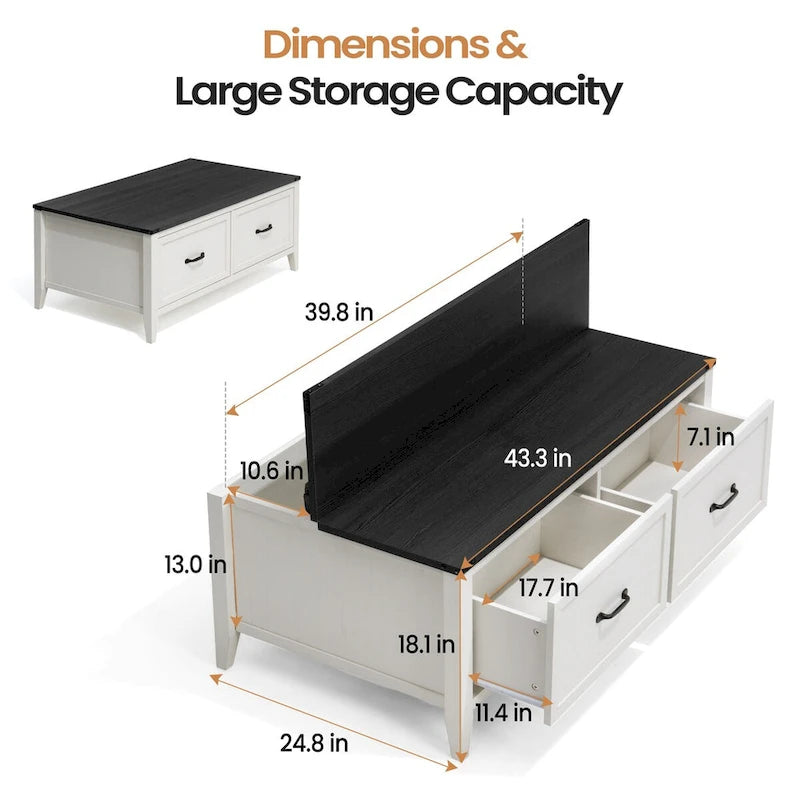Table basse de style rustique
