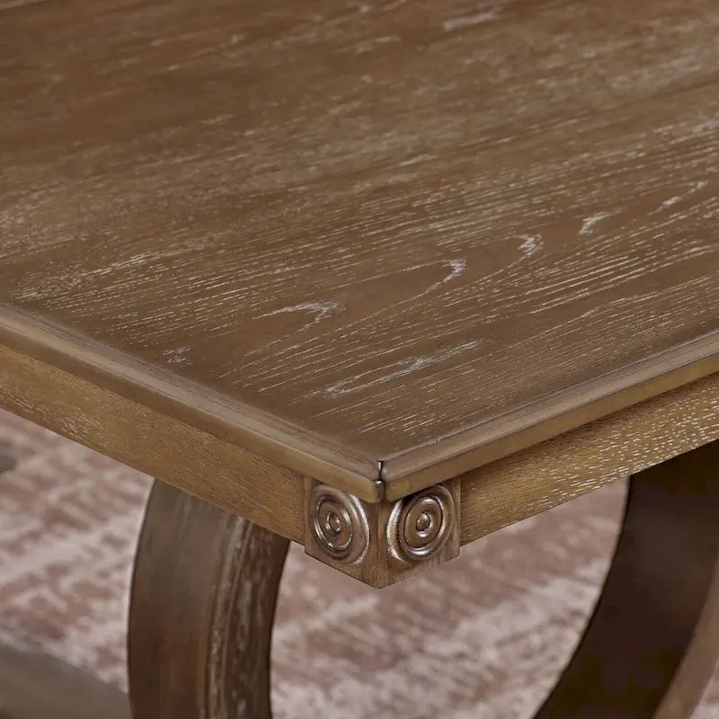 Table à manger extensible marron de 84 pouces