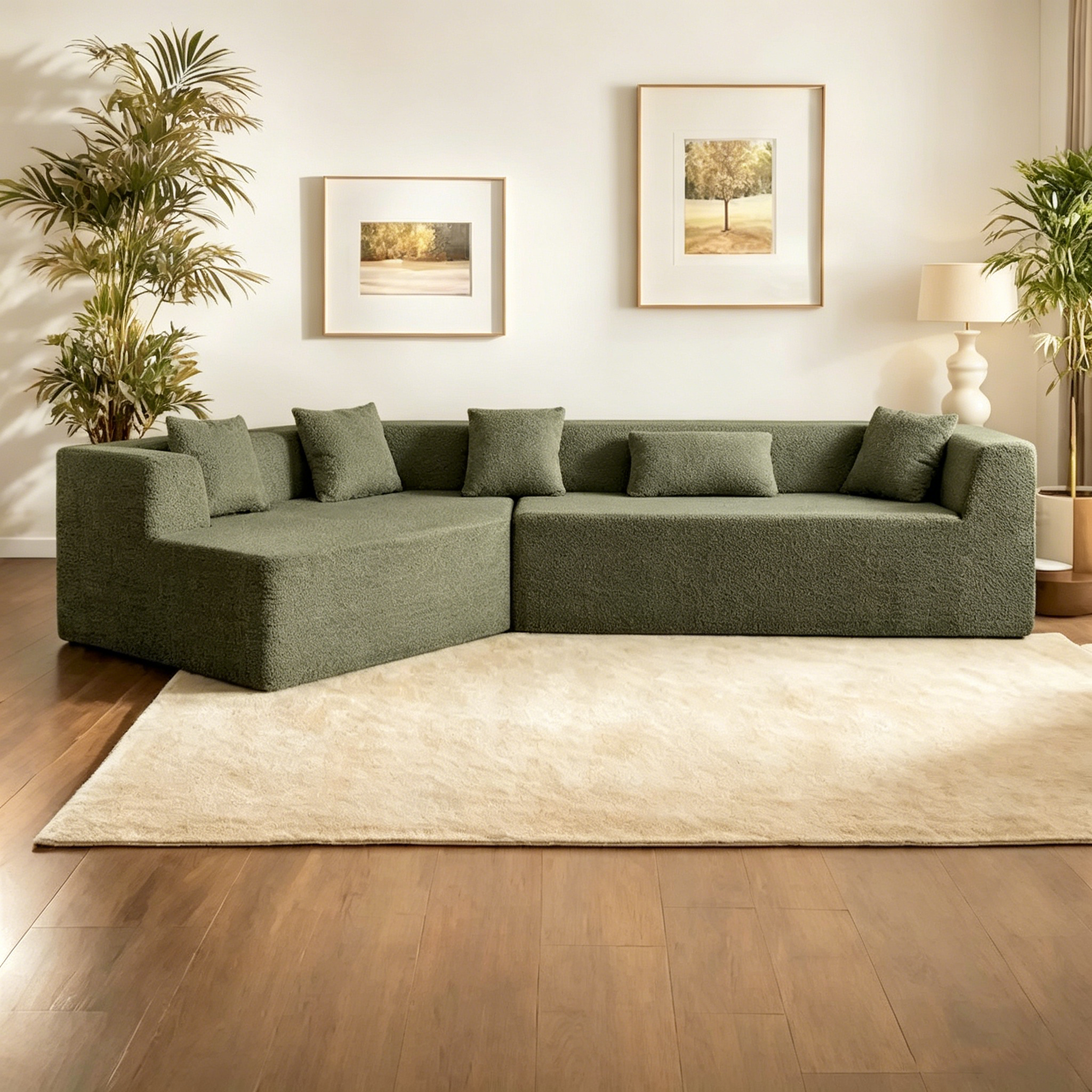 Canapé modulaire en polyester de 323,85 cm "Cloud"