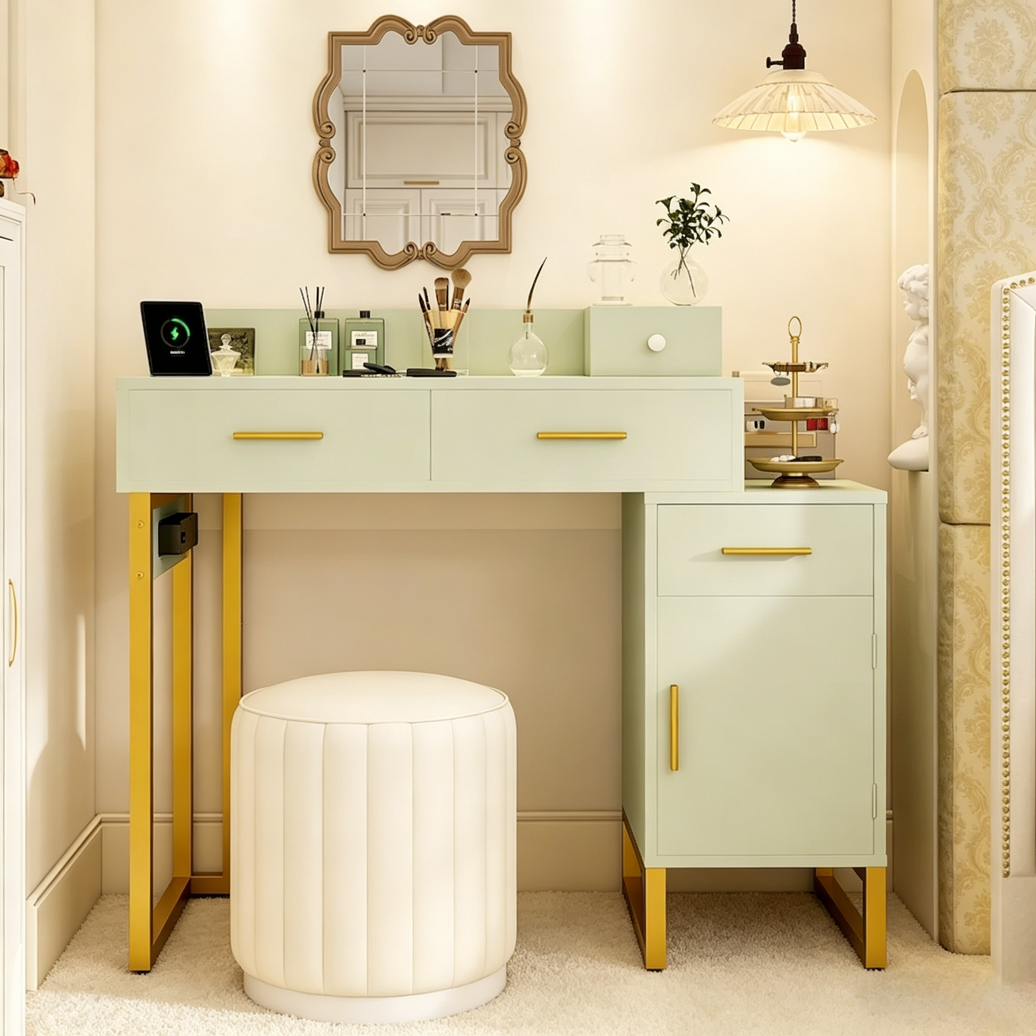 Table de toilette réversible